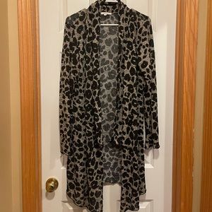 Animal Print Maurices Cardigan (Large)
